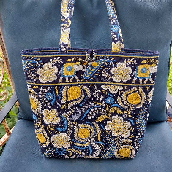 Vera Bradley Handbags - Vera Bradley Ellie Blue (Fall 2009) Large Shoulder Tote